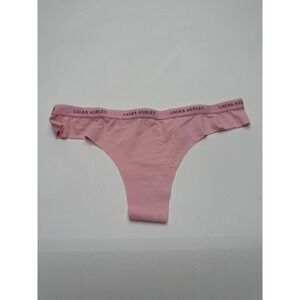Laura Ashley Pink Thong‎ Underwear Women's String Panties Intimates small